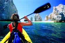 Los Cabos tour en kayak con fondo de cristal a los arcos y playa del amor
